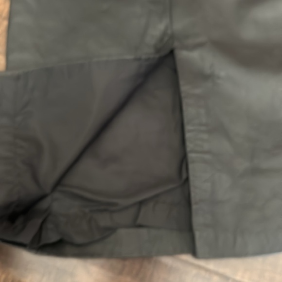 True Vintage Leather Skirt with v zebra print trim! Size 7-8 - Picture 5 of 6